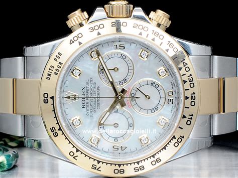 rolex quadrante madreperla e diamanti|Orologio Rolex Cosmograph Daytona in oro bianco 18 ct.